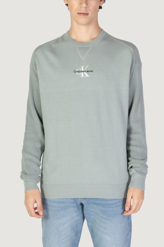 Maglione Calvin Klein MONOLOGO VERDE SALVIA