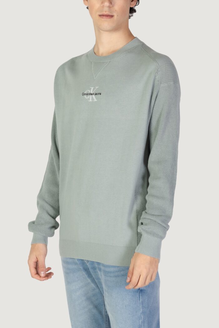 Maglione Calvin Klein MONOLOGO VERDE SALVIA