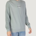 Maglione Calvin Klein Jeans MONOLOGO VERDE SALVIA - Foto 4