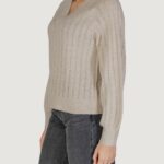 Maglione Jacqueline de Yong JDYASPEN LIFE L/S LUREX V Beige - Foto 2