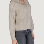 Maglione Jacqueline de Yong JDYASPEN LIFE L/S LUREX V Beige - Foto 3