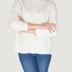 Maglione Jacqueline de Yong Jdymelia L/S High Neck Knt Bianco - Foto 1