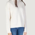 Maglione Jacqueline de Yong Jdymelia L/S High Neck Knt Bianco - Foto 3