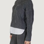 Maglione Jacqueline de Yong Jdynatalia Life L/S On Pull Knt Grigio - Foto 4