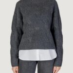 Maglione Jacqueline de Yong Jdynatalia Life L/S On Pull Knt Grigio - Foto 5