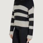 Maglione Jacqueline de Yong JDYDINEA SIA L/S HN STRIPE PULLOVER KNT Nero - Foto 3