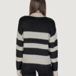 Maglione Jacqueline de Yong JDYDINEA SIA L/S HN STRIPE PULLOVER KNT Nero - Foto 4