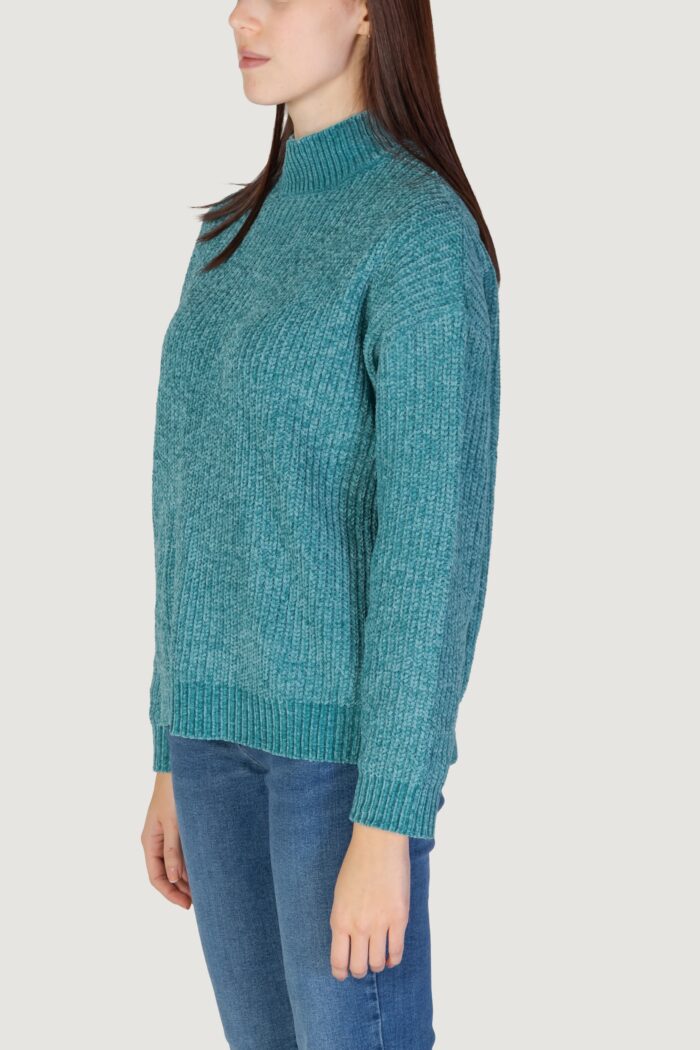 Maglione Jacqueline De Yong Jdymelia L/S High Neck Knt Turchese – 15336774