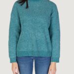 Maglione Jacqueline de Yong Jdymelia L/S High Neck Knt Turchese - Foto 3