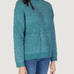 Maglione Jacqueline de Yong Jdymelia L/S High Neck Knt Turchese - Foto 4