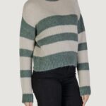 Maglione Jacqueline de Yong JDYDINEA SIA L/S HN STRIPE PULLOVER KNT Verde - Foto 2