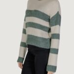 Maglione Jacqueline de Yong JDYDINEA SIA L/S HN STRIPE PULLOVER KNT Verde - Foto 3