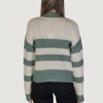 Maglione Jacqueline de Yong JDYDINEA SIA L/S HN STRIPE PULLOVER KNT Verde - Foto 4