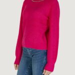 Maglione Only Onlgaida Life Ls Emb O-Neck Cc Knt Fuxia - Foto 2