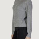 Maglione Only Onlgaida Life Ls Emb O-Neck Cc Knt Grigio - Foto 2