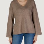 Maglione Only ONLKATIA LS RIB Marrone - Foto 2