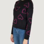 Maglione Only ONLHAPPIE LS HEART Nero - Foto 2