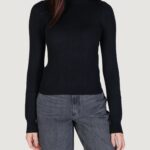 Maglione Only ONLIBI LS RIB HIGH NECK Nero - Foto 1