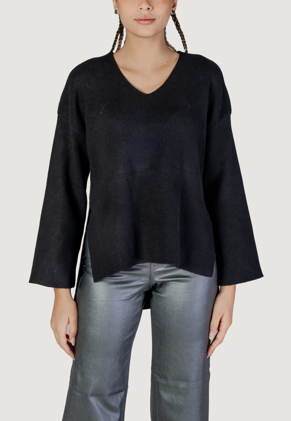 Maglione Only ONLKATIA LS RIB Nero - Foto 5