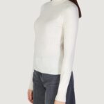 Maglione Only ONLIBI LS RIB HIGH NECK Panna - Foto 3