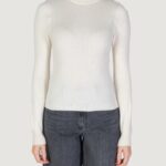 Maglione Only ONLIBI LS RIB HIGH NECK Panna - Foto 4