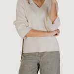 Maglione Only ONLKATIA LS RIB Panna - Foto 2