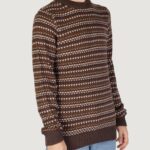 Maglione Only & Sons ONSMUSA REG 3 STRUC CREW KNIT Marrone - Foto 3