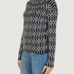 Maglione Street One graphical jacquard sweater Nero - Foto 2