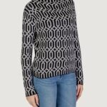 Maglione Street One graphical jacquard sweater Nero - Foto 3