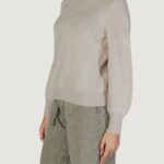 Maglione Vila Clothes VIPINNA L/S O-NECK JACQUARD Beige - Foto 4