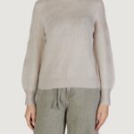 Maglione Vila Clothes VIPINNA L/S O-NECK JACQUARD Beige - Foto 5