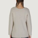 Maglione Vila Clothes VIMIRAZ L/S REV V-NECK KNIT PULLOVER/BF Beige chiaro - Foto 4