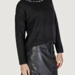 Maglione Vila Clothes VILOUISIANA O-NECK KNIT TOP/KA Nero - Foto 3