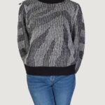 Maglione Vila Clothes VIPINNA L/S O-NECK JACQUARD Nero - Foto 1