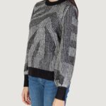 Maglione Vila Clothes VIPINNA L/S O-NECK JACQUARD Nero - Foto 2