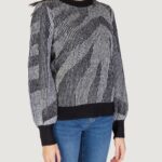 Maglione Vila Clothes VIPINNA L/S O-NECK JACQUARD Nero - Foto 3