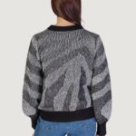 Maglione Vila Clothes VIPINNA L/S O-NECK JACQUARD Nero - Foto 4