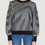 Maglione Vila Clothes VIPINNA L/S O-NECK JACQUARD Nero - Foto 5