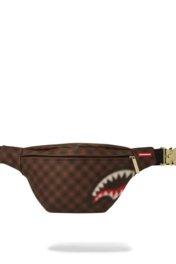 Marsupio Sprayground SHARKS IN PARIS BLUR SAVVY CROSSBODY Marrone