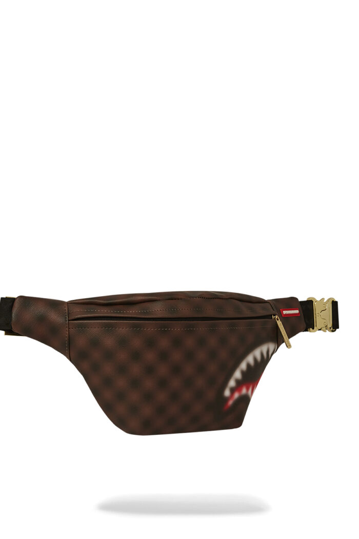 Marsupio Sprayground SHARKS IN PARIS BLUR SAVVY CROSSBODY Marrone