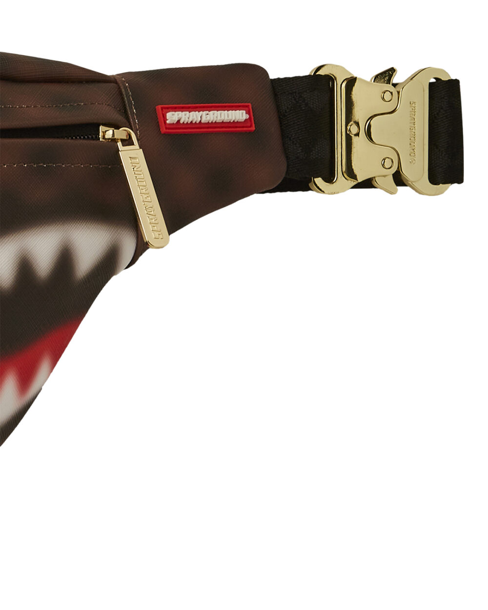 Marsupio Sprayground SHARKS IN PARIS BLUR SAVVY CROSSBODY Marrone - Foto 3