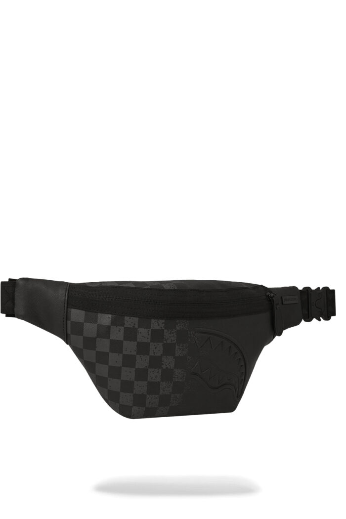 Marsupio Sprayground HALF SPRITZ BLACK/GREY CHECK SAVVY CROSSBODY Nero