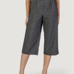 Pantaloni cropped Vero Moda VMANNI HW Black-White - Foto 1