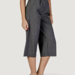 Pantaloni cropped Vero Moda VMANNI HW Black-White - Foto 3