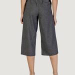 Pantaloni cropped Vero Moda VMANNI HW Black-White - Foto 4