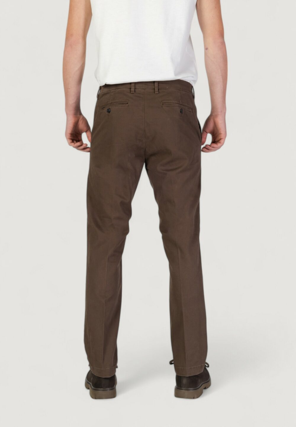 Pantaloni slim Borghese Parma Marrone - Foto 4