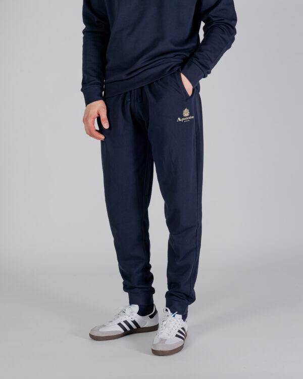 Pantaloni sportivi Aquascutum ACTIVE SMALL LOGO TRACK PANTS Blu - Foto 1