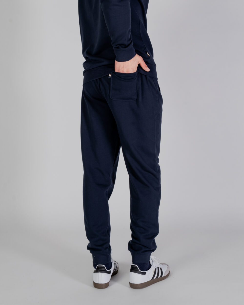 Pantaloni sportivi Aquascutum ACTIVE SMALL LOGO TRACK PANTS Blu - Foto 3