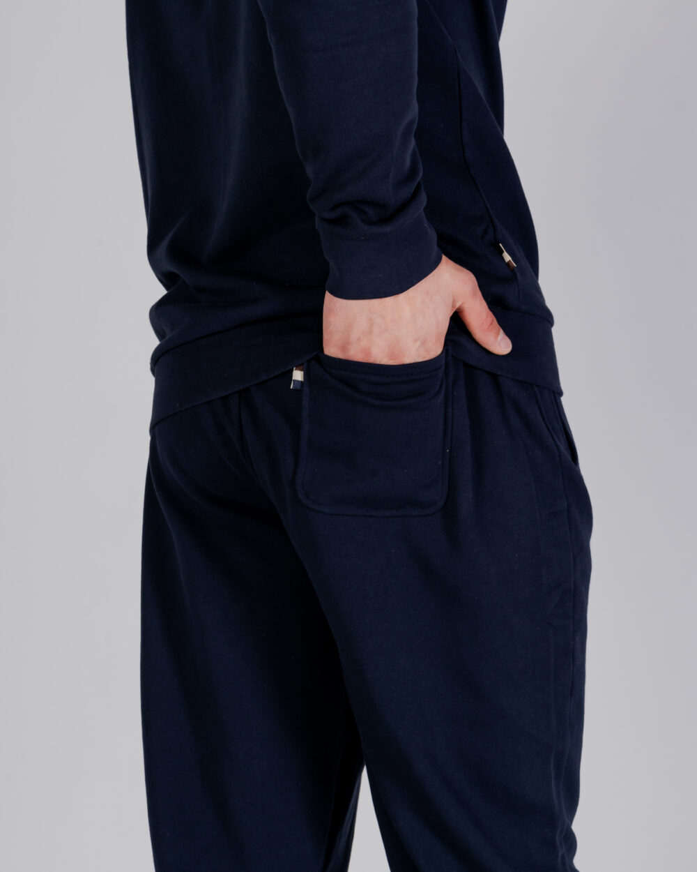 Pantaloni sportivi Aquascutum ACTIVE SMALL LOGO TRACK PANTS Blu - Foto 4