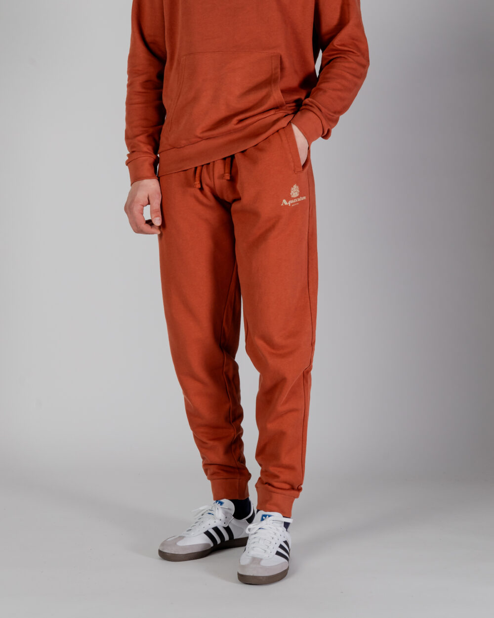 Pantaloni sportivi Aquascutum ACTIVE SMALL LOGO TRACK PANTS Ruggine - Foto 1